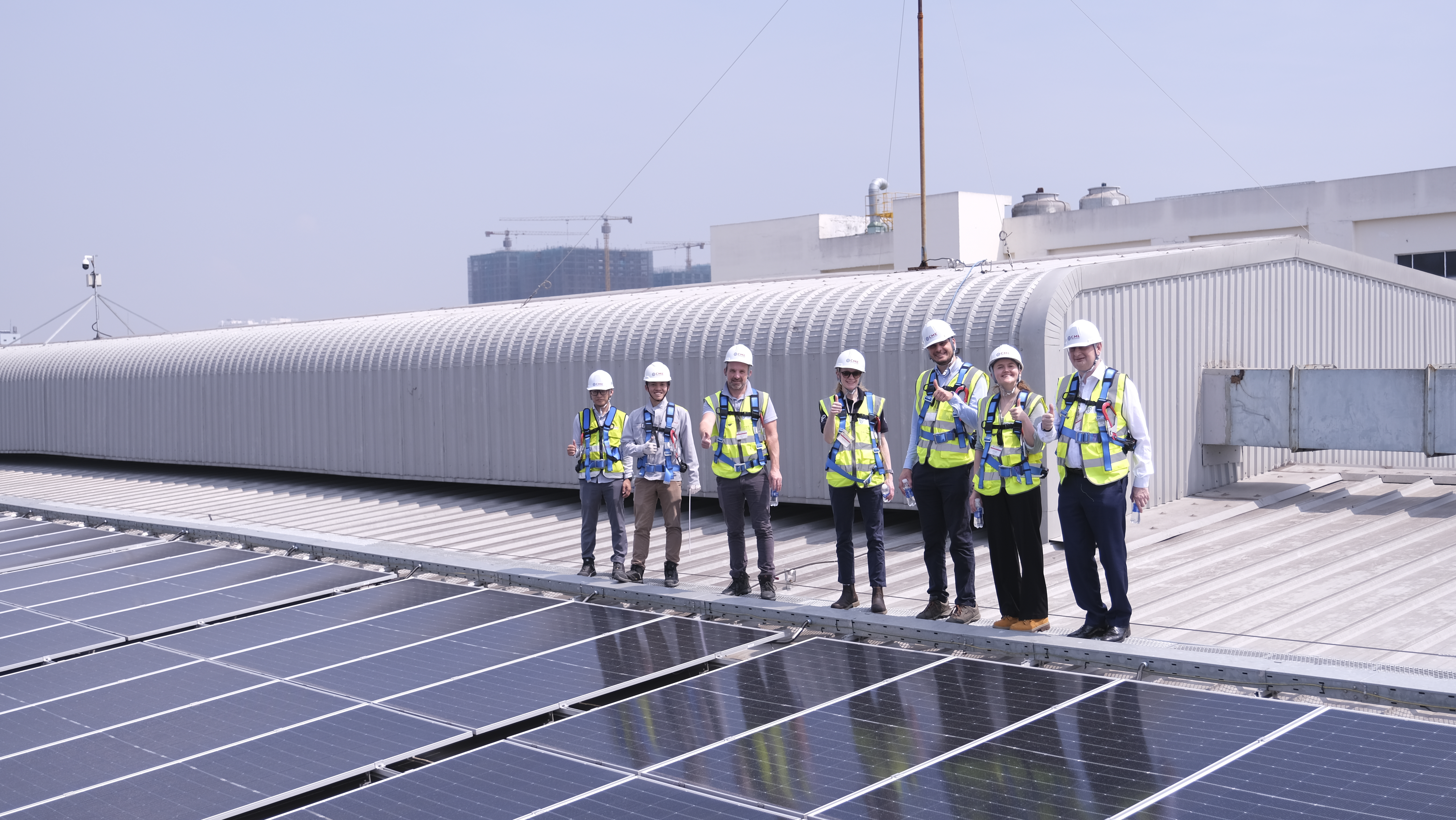 During the visit, CME Solar hosted a working session and facilitated an on-site project visit